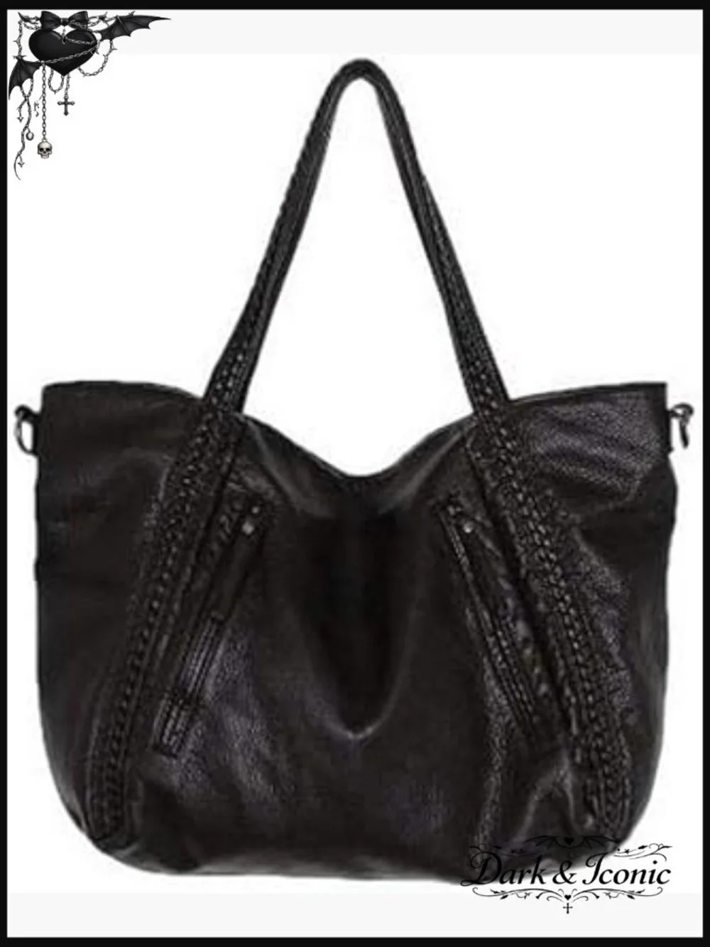 Large Slouchy Hobo Tote Bag Oversized Shoulder Handbag Multi-Pockets - Picture 1 of 7